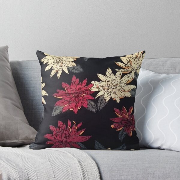 Item preview, Flor de cactus tropical rojo y blanco patrón de plantas repetidas fotografía arte designed and sold by conceptDVS.