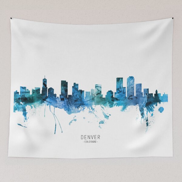 Item preview, Denver Colorado Skyline designed and sold by ArtPrints.