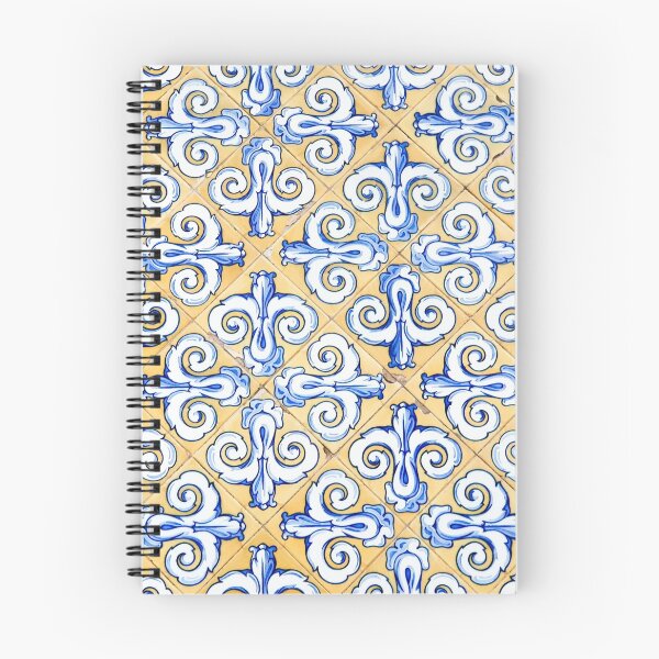 Item preview, Spanish Tiles - Azulejo Blue, Yellow and White Motif Design designed and sold by idovedesign.