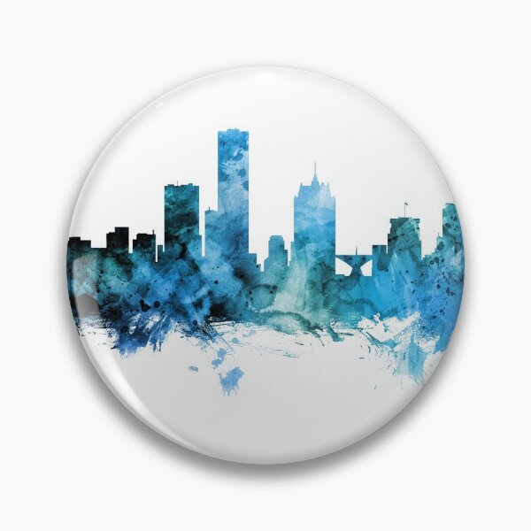 Aperçu de l'œuvre Milwaukee Wisconsin Skyline créée et vendue par ArtPrints.