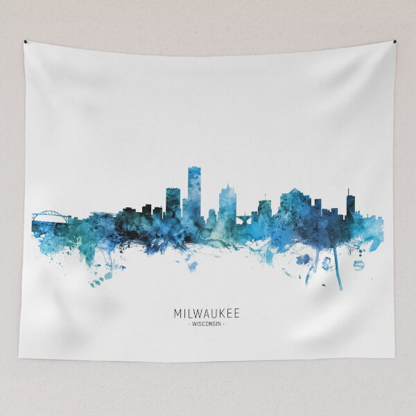Artikelvorschau, Milwaukee Wisconsin Skyline entworfen und verkauft von ArtPrints.