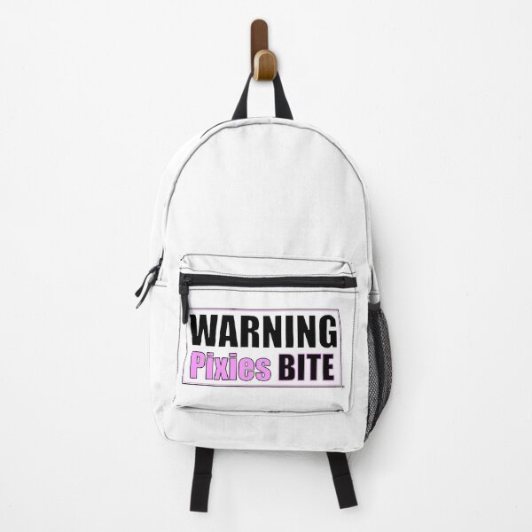 Item preview, "WARNING Pixies Bite" T-Shirt and product design - black, pink and white designed and sold by JohnnyMyass.