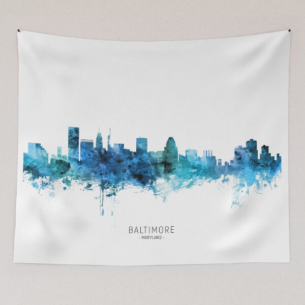 Item preview, Baltimore Maryland Skyline designed and sold by ArtPrints.