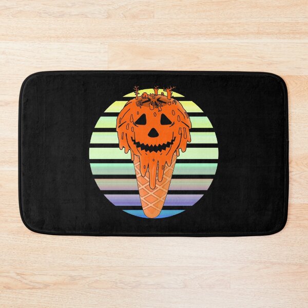 Item preview, Kawaii Halloween Pumpkin Face Ice Cream designed and sold by vineeth.