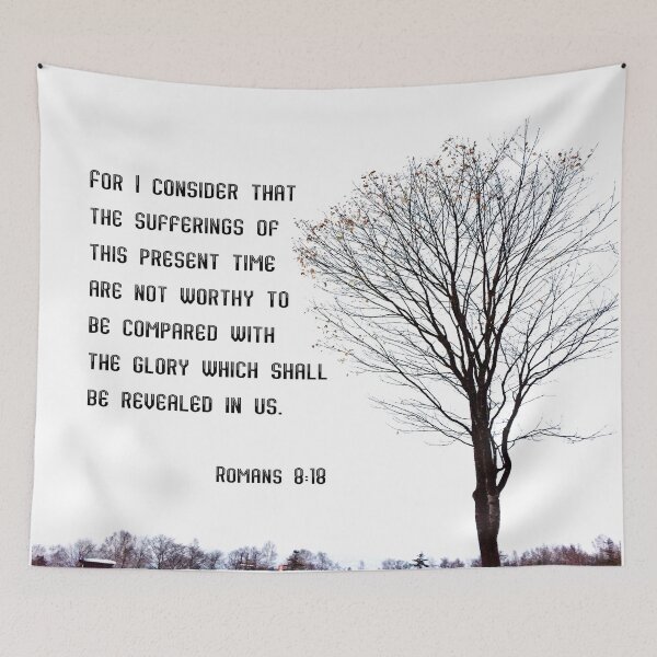 Item preview, Romans 8:18, tree silhouette creative designed and sold by yappei.