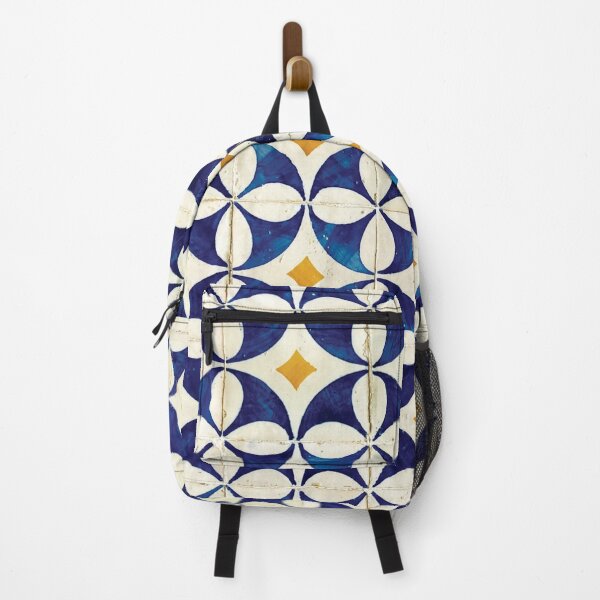 Item preview, Portuguese Tiles - Azulejo Blue, White and Yellow Pattern Design designed and sold by idovedesign.