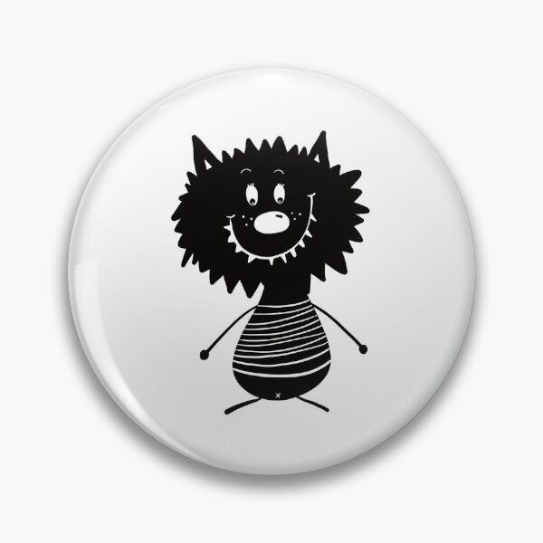 Item preview, Funny black and white creature nr24 designed and sold by KateCrafts.