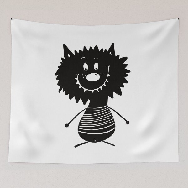Item preview, Funny black and white creature nr24 designed and sold by KateCrafts.
