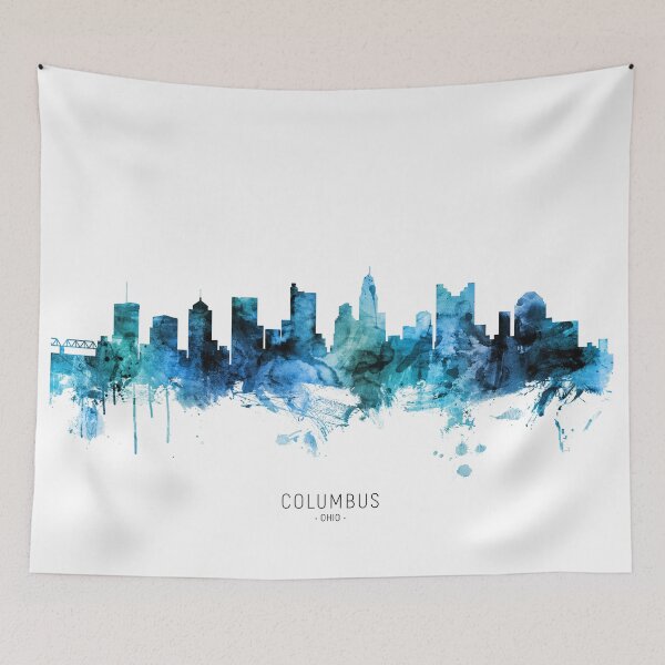 Item preview, Columbus Ohio Skyline designed and sold by ArtPrints.