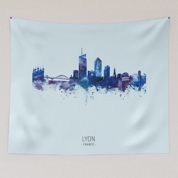 Item preview, Lyon France Skyline designed and sold by ArtPrints.