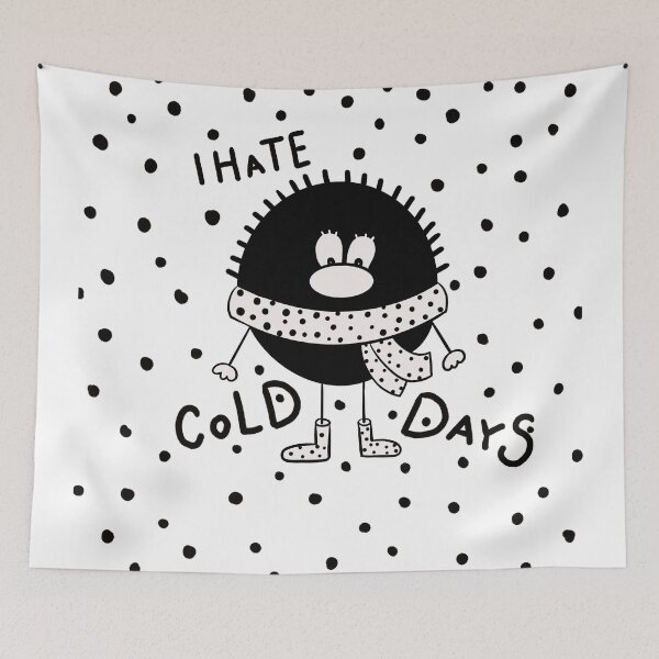 Item preview, I hate cold days creature designed and sold by KateCrafts.
