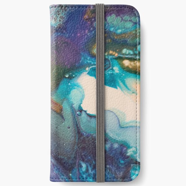 Acrylic Dutch Pour Abstract Art iPhone Wallet