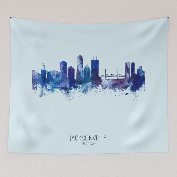 Item preview, Jacksonville Florida Skyline designed and sold by ArtPrints.