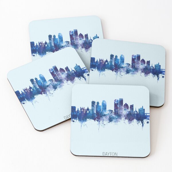 Artikelvorschau, Dayton Ohio Skyline entworfen und verkauft von ArtPrints.