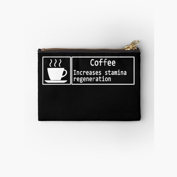 Item preview, Coffee increases stamina regeneration gaming meme designed and sold by patriotazx.