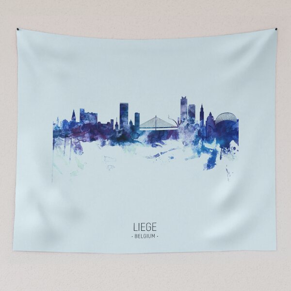 Item preview, Liege Belgium Skyline designed and sold by ArtPrints.