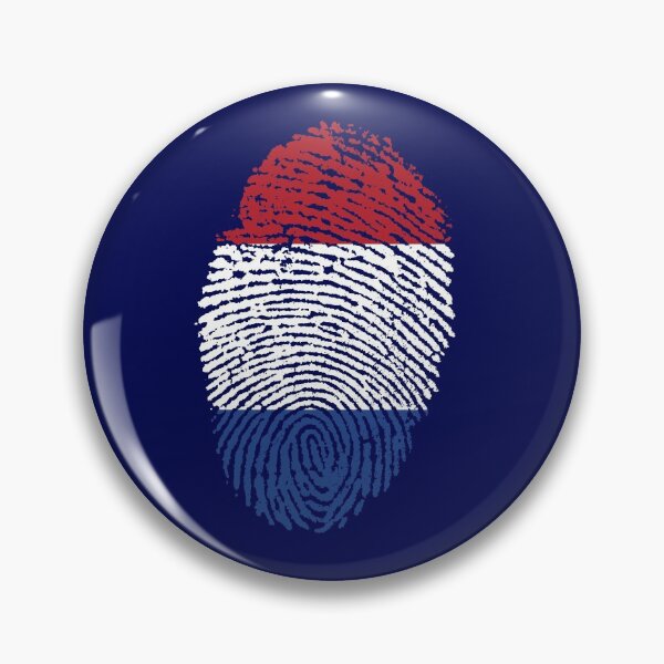 Item preview, Dutch fingerprint flag designed and sold by P-I-R.