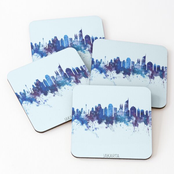 Item preview, Jakarta Skyline Indonesia designed and sold by ArtPrints.