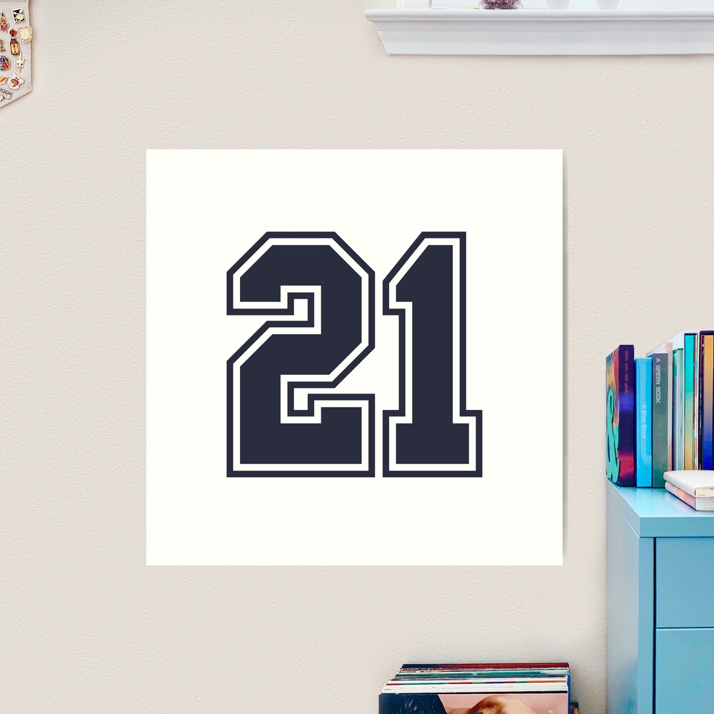 Roberto Clemente #21 Jersey Number Art Board Print for Sale by StickBall