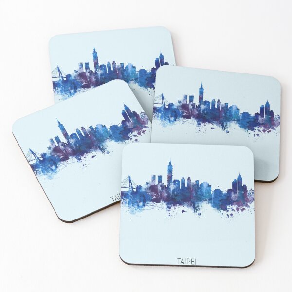 Item preview, Taipei Taiwan Skyline designed and sold by ArtPrints.