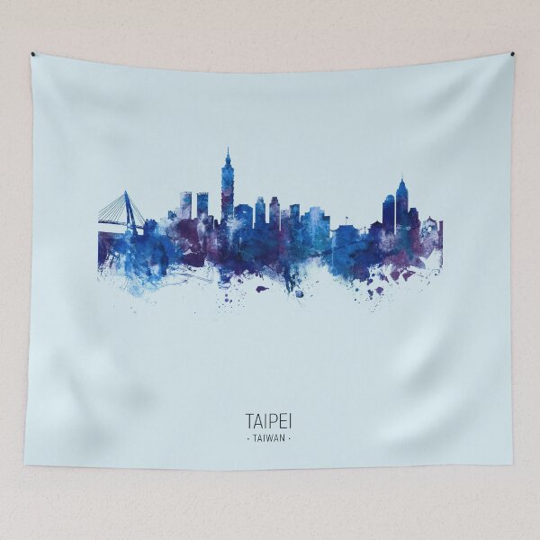 Item preview, Taipei Taiwan Skyline designed and sold by ArtPrints.