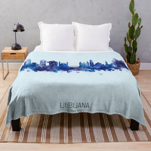 Item preview, Ljubljana Slovenia Skyline designed and sold by ArtPrints.