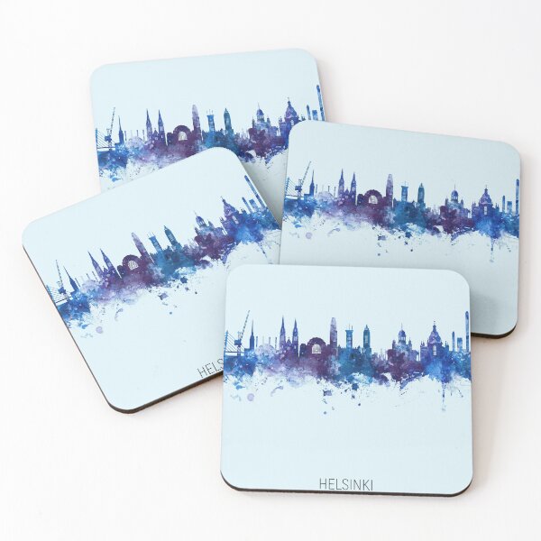 Artikelvorschau, Helsinki Finland Skyline entworfen und verkauft von ArtPrints.