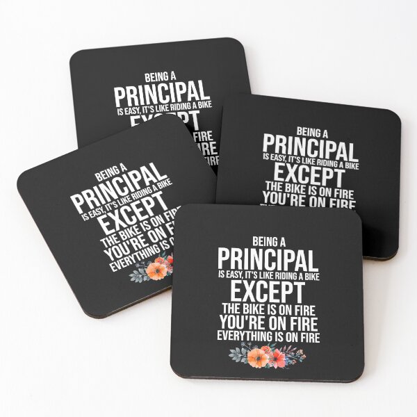 Item preview, Being A Principal Is Easy: It's Like Riding A Bike. Except the Bike is on Fire. You're On Fire. Everything is on Fire. designed and sold by TeesYouWant.