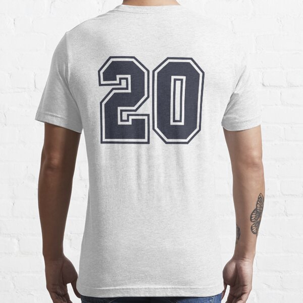 Number #20 Purple Sports Fan Jersey Number Premium T-Shirt