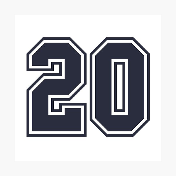 20 Sports Number Twenty Photographic Print for Sale by HelloFromAja