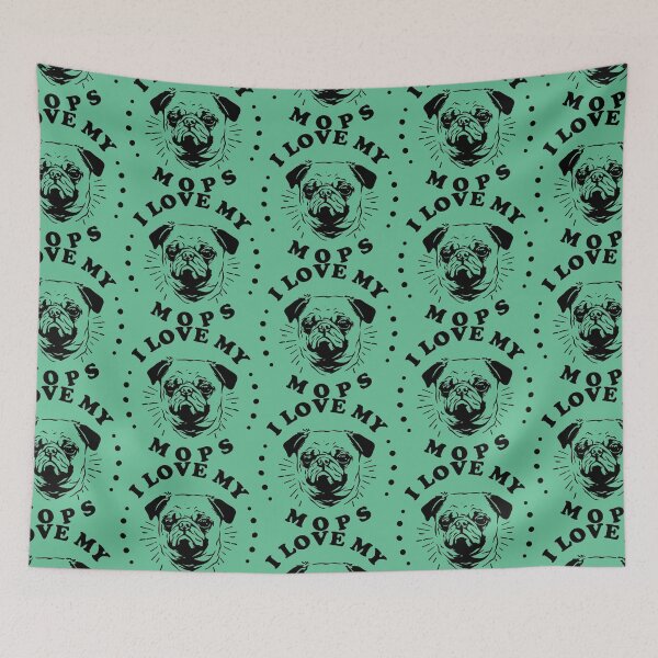 Item preview, I love my mops designed and sold by Delicarte.