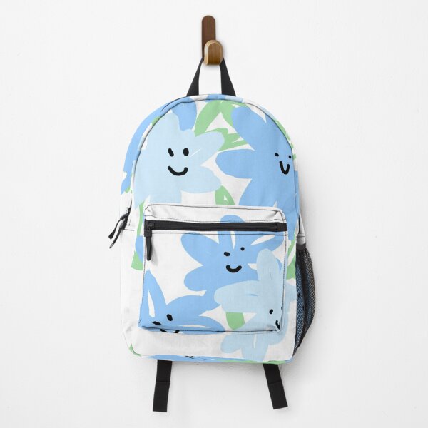 Item preview, smiling flowers in blue designed and sold by ✿good goodies✿.