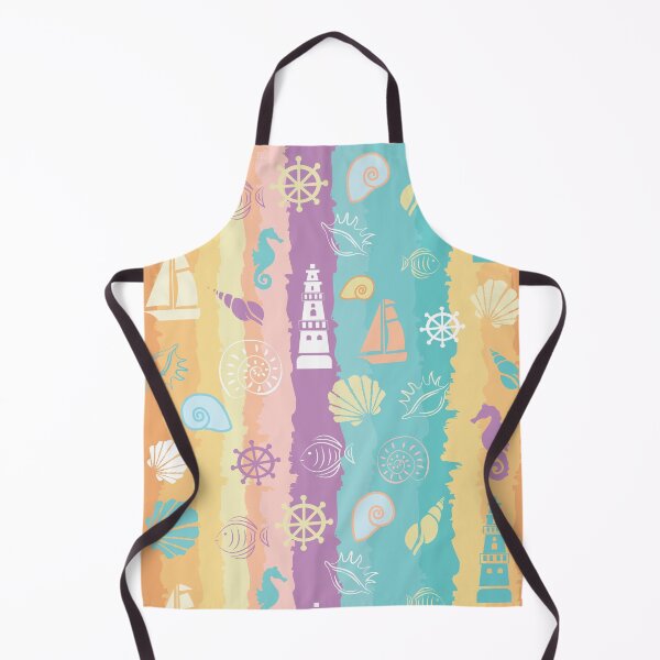 Item preview, Summer Beach And Sea Creatures In Bright Colors designed and sold by danikaVT.