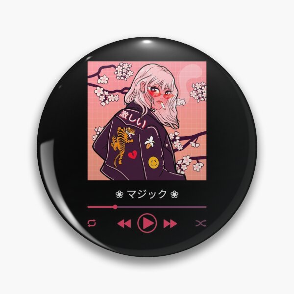 Artikelvorschau, Aesthetic Japanese Vaporwave Girl // Playlist Cover entworfen und verkauft von DoomDude.