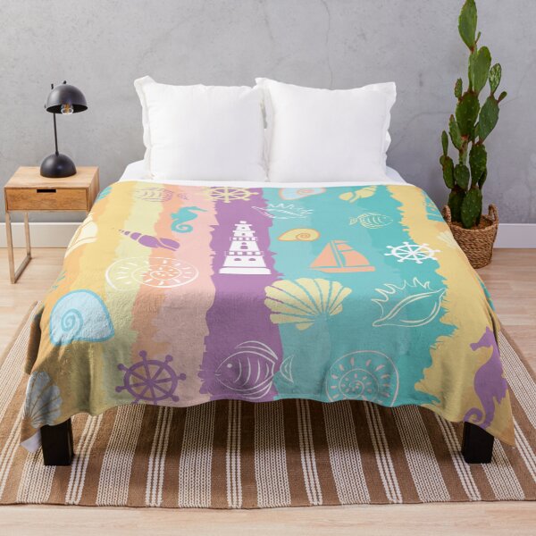 Item preview, Summer Beach And Sea Creatures In Bright Colors designed and sold by danikaVT.