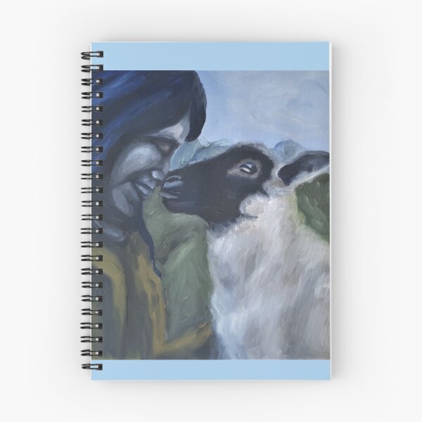 Item preview, Girl and Lamb oil painting designed and sold by GL-Reflections.