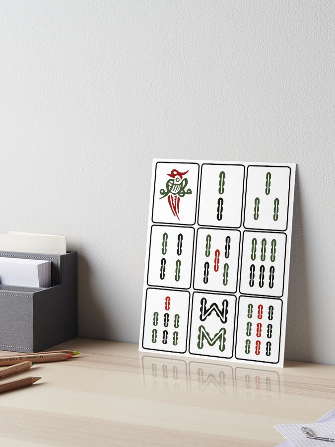 Mahjong Tile Bamboo 'Sok' Greeting Card for Sale by thestreetslocal