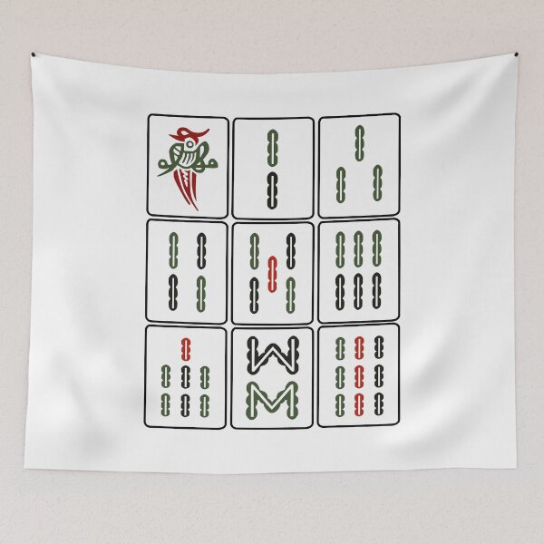 Item preview, Mahjong Tile Bamboo 'Sok' designed and sold by thestreetslocal.