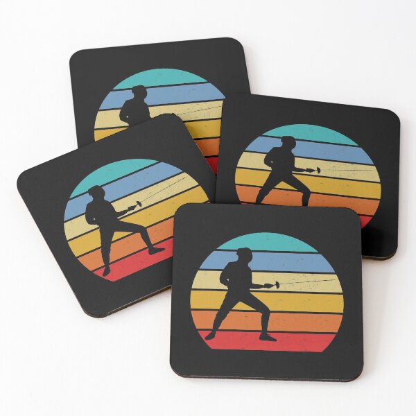 Artikelvorschau, Fechten Retro Fechter Silhouette entworfen und verkauft von playloud.