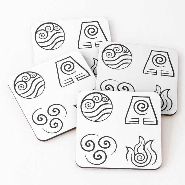 Item preview, The 4 Elements, Avatar the Last Airbender designed and sold by Gaalaxyz.
