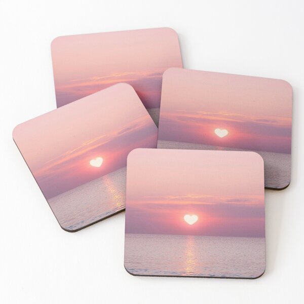 Item preview, PINK HEART SUNSET designed and sold by smackprints.