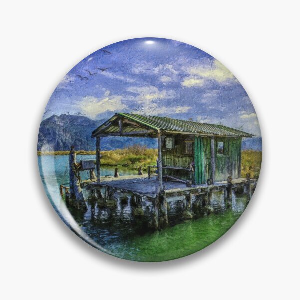 Item preview, Fishing hut. Turkey Digital Oil painting designed and sold by Barrie Tumbridge.