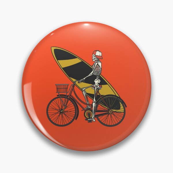 Item preview, Skeleton Sufer rides a bicycle designed and sold by DerSenat.