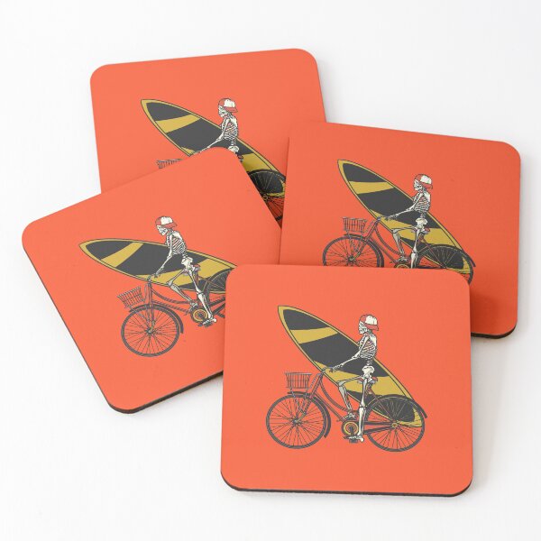 Item preview, Skeleton Sufer rides a bicycle designed and sold by DerSenat.
