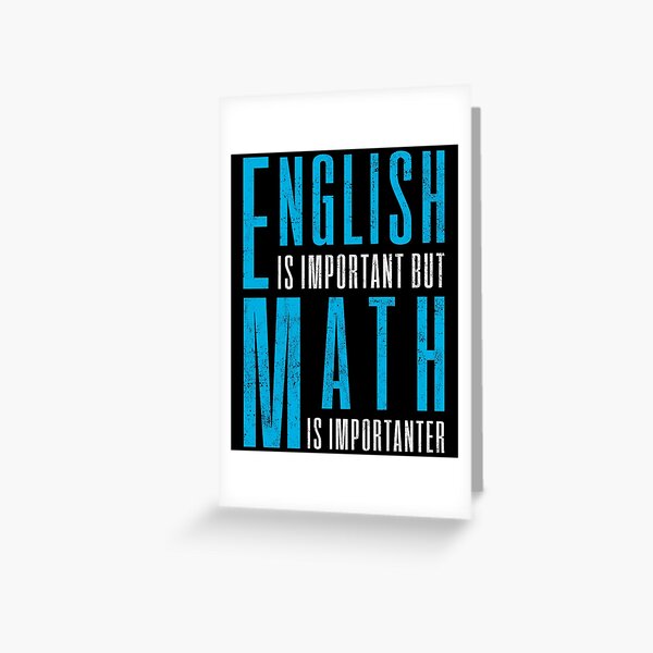 Math Mathematics Teacher Mathematician Funny Greeting Card