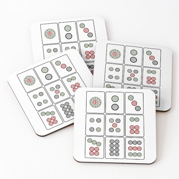 Item preview, Mahjong Tile Circles 'Tong' designed and sold by thestreetslocal.