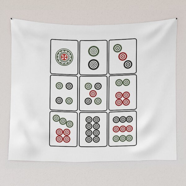 Item preview, Mahjong Tile Circles 'Tong' designed and sold by thestreetslocal.
