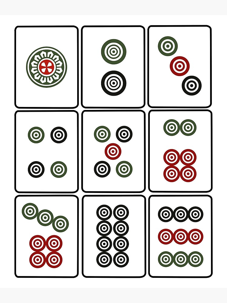 mahjong tile circles tong art print by thestreetslocal  redbubble mahjong tile circles tong art print by thestreetslocal  redbubble