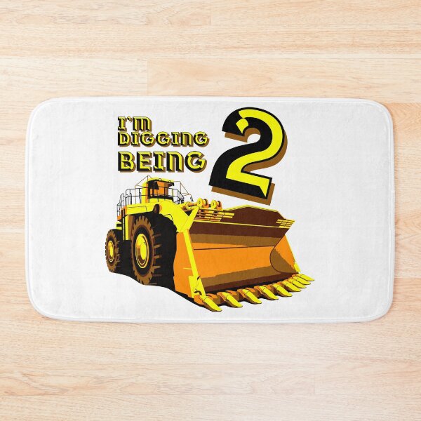 Item preview, 2 Year Old Bulldozer Construction Birthday Party T-shirt Toddler Tee designed and sold by raretshirtsuk.