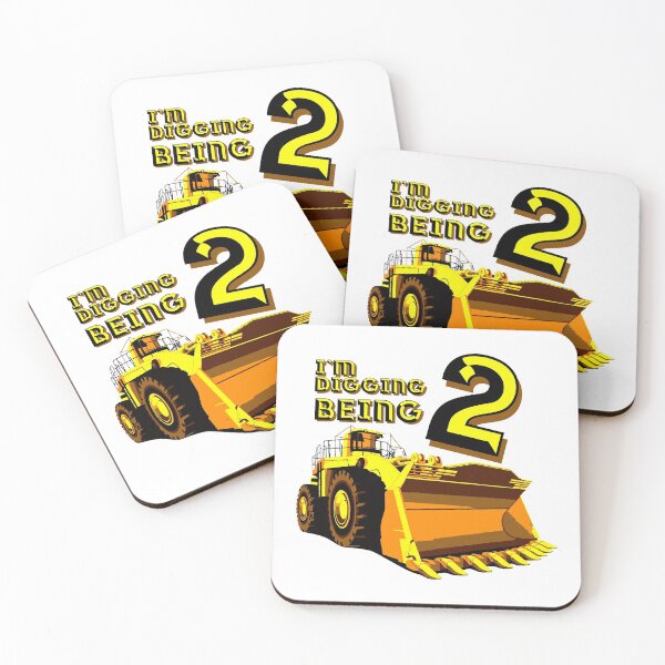 Item preview, 2 Year Old Bulldozer Construction Birthday Party T-shirt Toddler Tee designed and sold by raretshirtsuk.